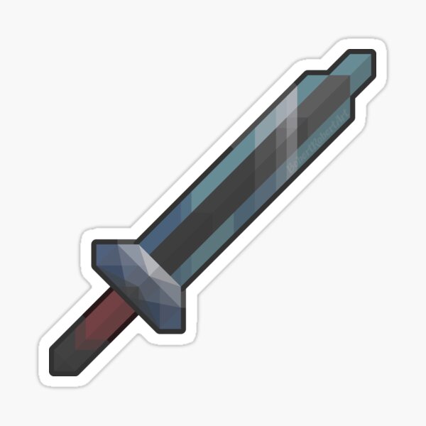 Terraria Lead Short Sword Sticker By Bobertrobertart Redbubble