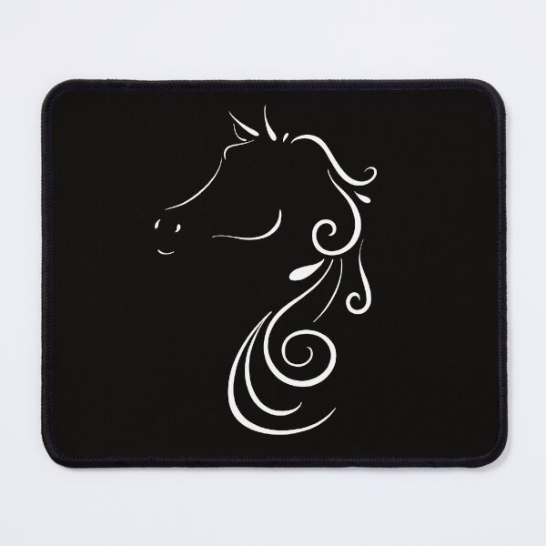 Item preview, Elegant Horse Outline in White designed and sold by Lady-Lilac.