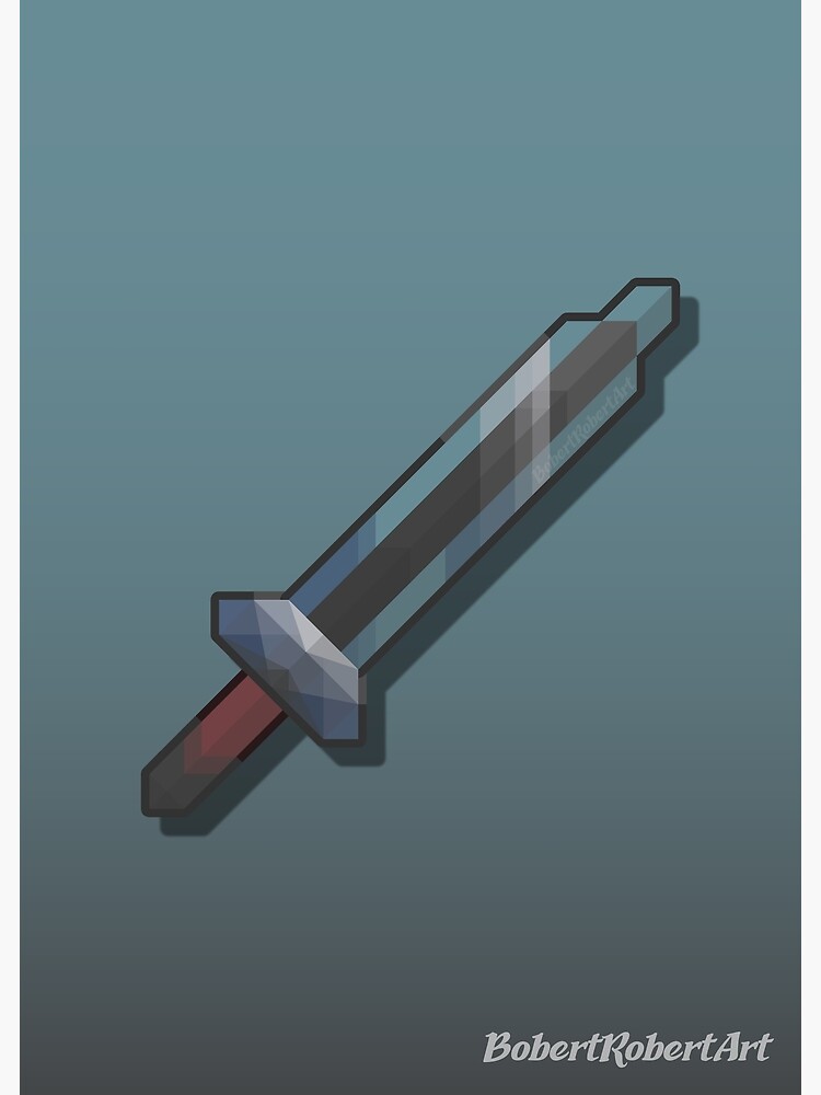 "Terraria Lead Short Sword" Poster for Sale by BobertRobertArt Redbubble