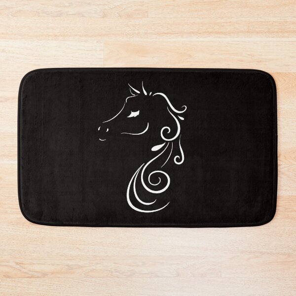 Item preview, Elegant White Horse Outline With Eyelashes designed and sold by Lady-Lilac.