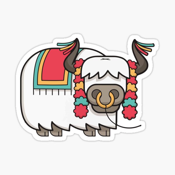 yak all she does is yak yak funny vinyl decal car bumper sticker 254 