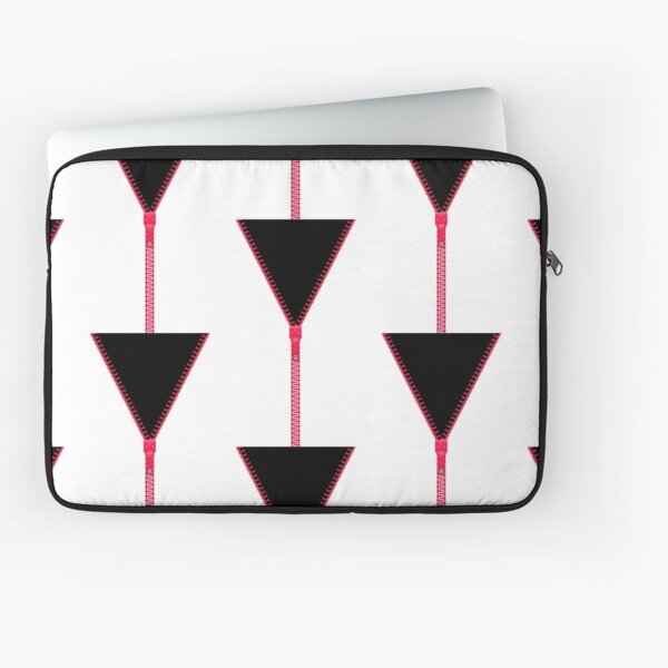 Pink zipper - black inside Laptop Sleeve