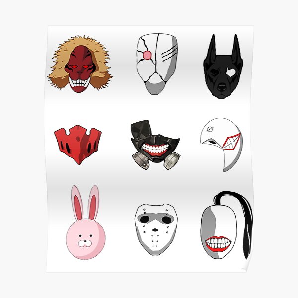 Tokyo Ghoul Set " Poster for Sale by THEMADBRUSH | Redbubble