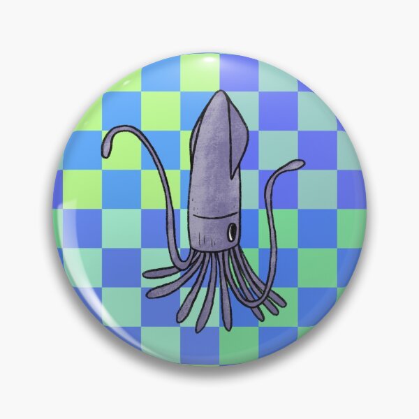 Item preview, Squid Blue Checkers designed and sold by GillianMeilin.
