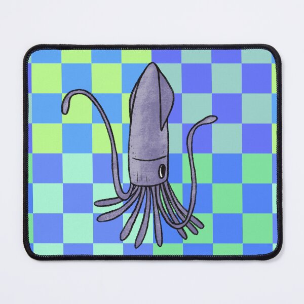 Item preview, Squid Blue Checkers designed and sold by GillianMeilin.