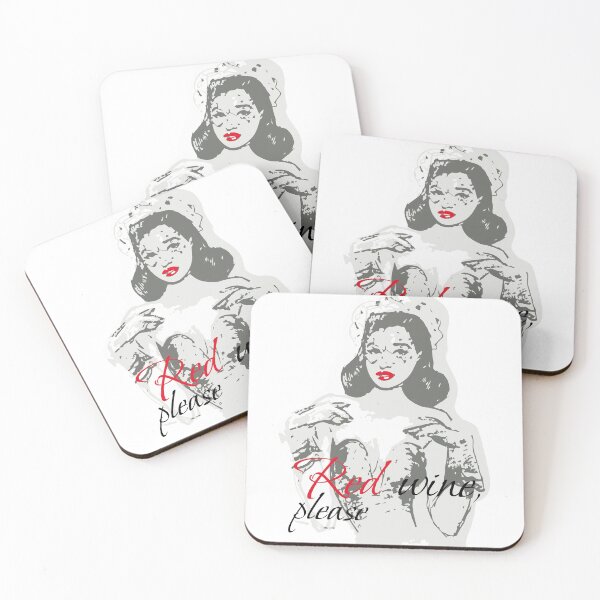 Item preview, Red wine, please | Pinup girl | Happy Valentines Day designed and sold by AnnaRuz.