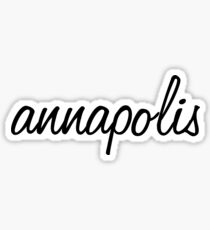 annapolis script Sticker