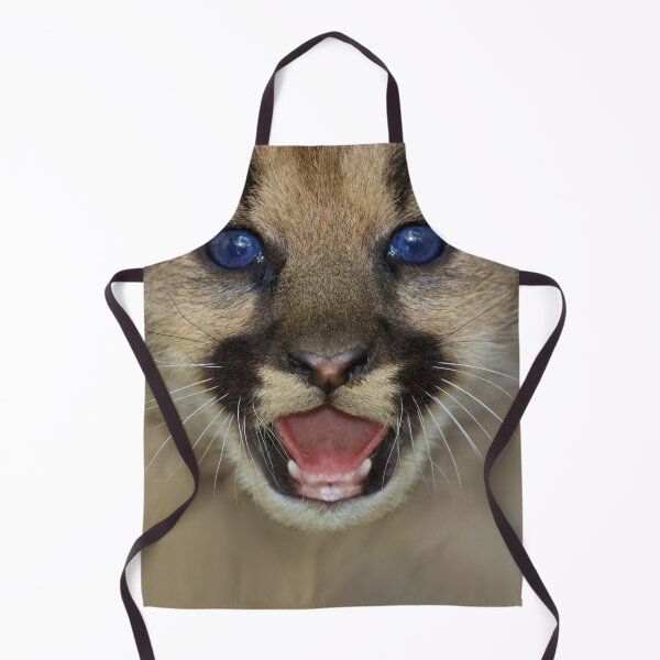 Item preview, Mountain Lion Kitten Mouth Mask Cute Animal Smile Funny Kawaii designed and sold by ShumShumShop.