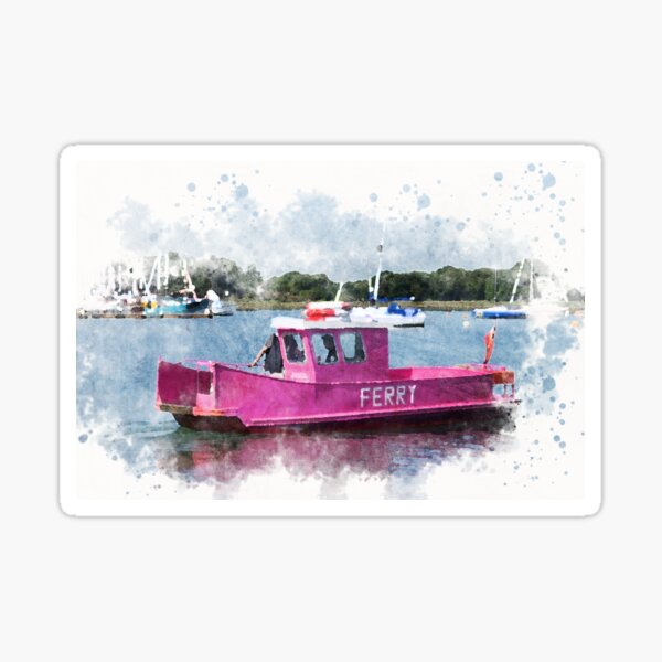 Pink Ferry Sticker