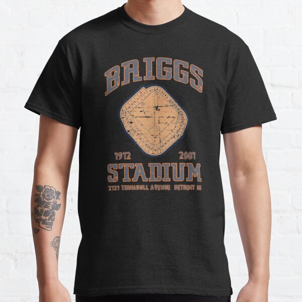 Briggs Stadium Tee, Vintage Detroit Apparel