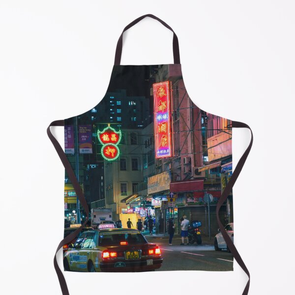 Item preview, Yellow taxi On Road At Night in hong kong designed and sold by class01.
