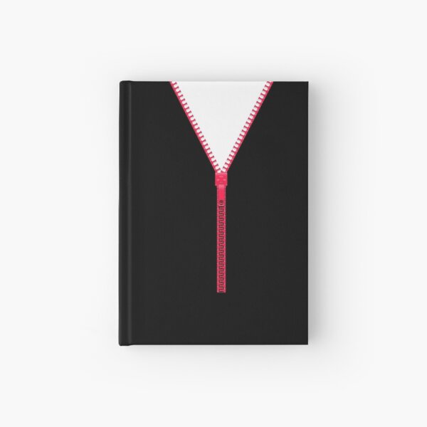 Pink zipper - white inside Hardcover Journal