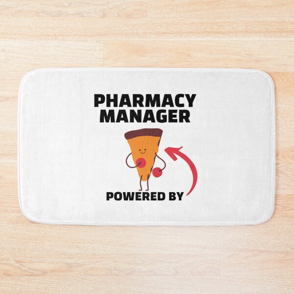 Item preview, PHARMACY MANAGER POWERED BY PIZZA - FUNNY GIFT designed and sold by madani rafik.