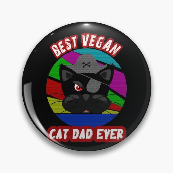 Item preview, best vegan cat dad ever, black cat designed and sold by ESAMSTORE.