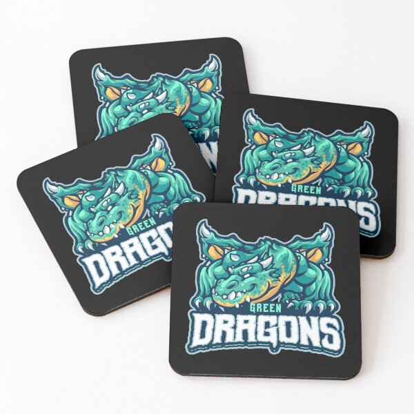 Item preview, Emerald Green Dragons Mascot designed and sold by AnimalLover4eva.