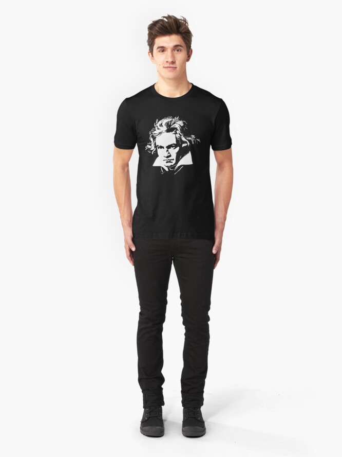 Alternate view of beethoven Slim Fit T-Shirt