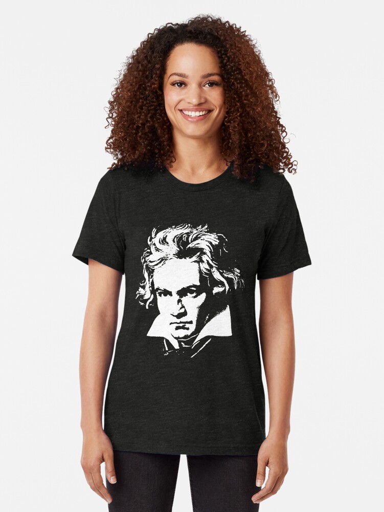 Alternate view of beethoven Tri-blend T-Shirt