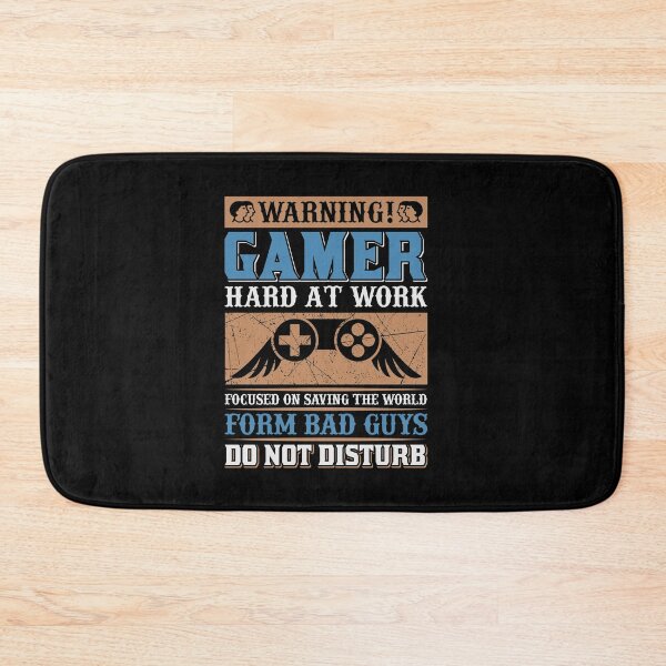 Item preview, Warning Gamer Hard At Work designed and sold by UglyBoyDesign.
