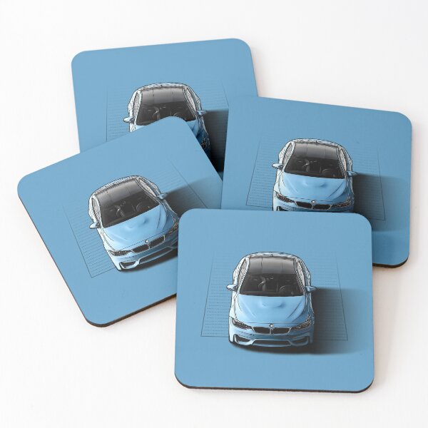 Item preview, Blue German Car with shadow designed and sold by ApexFibers.