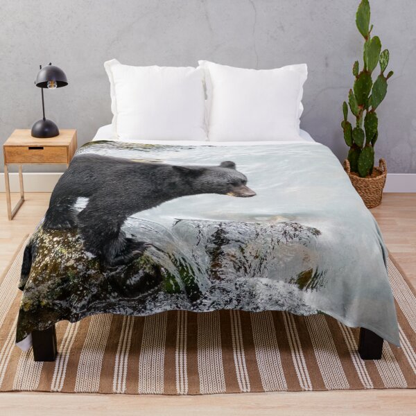 Item preview, Black Bear at River's Edge designed and sold by SafariByMarisa.