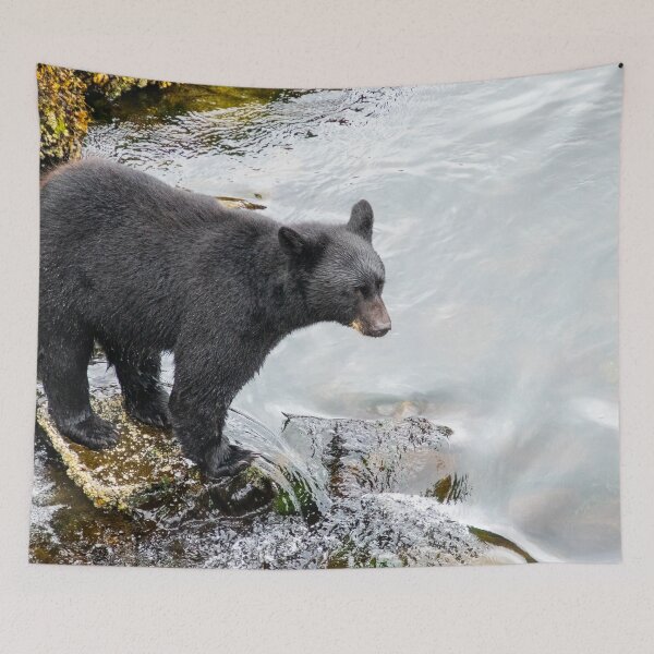 Item preview, Black Bear at River's Edge designed and sold by SafariByMarisa.