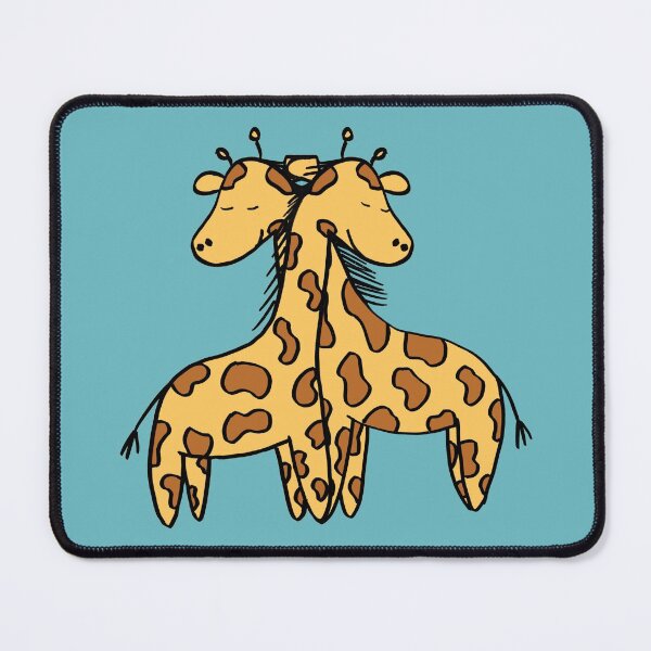 Item preview, Giraffes Hugging Cartoon designed and sold by Roanasaurus.