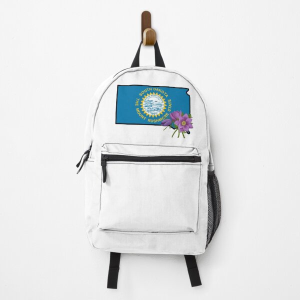 Item preview, State of South Dakota Flag with State Flower Pasque Flower designed and sold by Gsallicat.