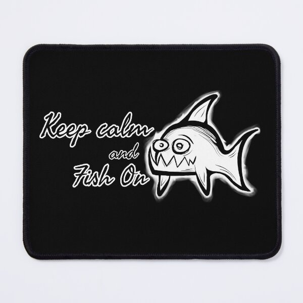 Item preview, Keep calm and fish on (handwritten text) designed and sold by Ishtamari.
