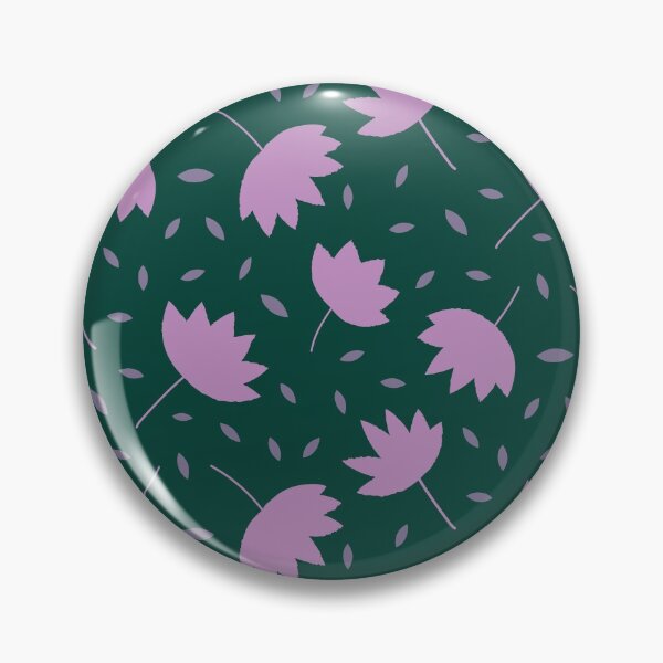 Item preview,  Simple Minimalist modern leaves pattern in plush pink on dark teal  designed and sold by Yasminepatterns .