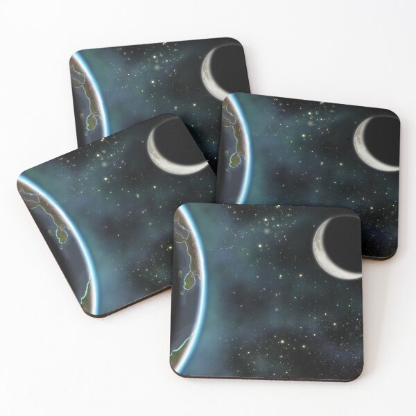 Item preview, Earth and Moon designed and sold by SirGryphon's Art.