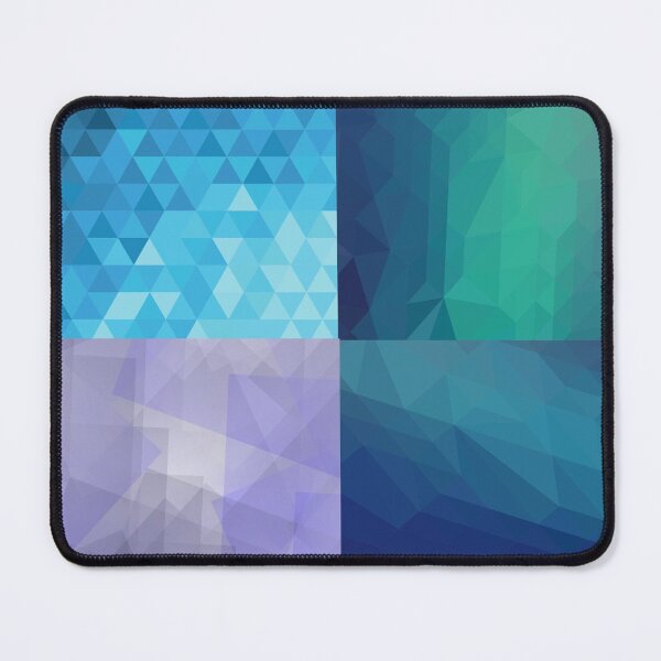 Item preview, Ice Blue Polygonal Triangular Pattern designed and sold by branaghbel.