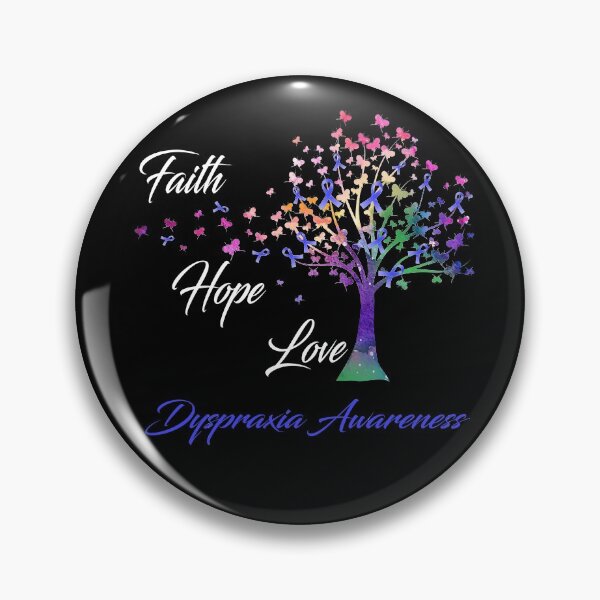 Item preview, Ribbon Tree Faith Hope Love Dyspraxia Awareness designed and sold by Tadmab.