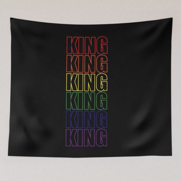 Item preview, Simple King Rainbow Typography Lettering Text designed and sold by that5280lady.