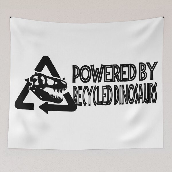 Item preview, Powered by Recycled Dinosaurs designed and sold by Dinosaurson.