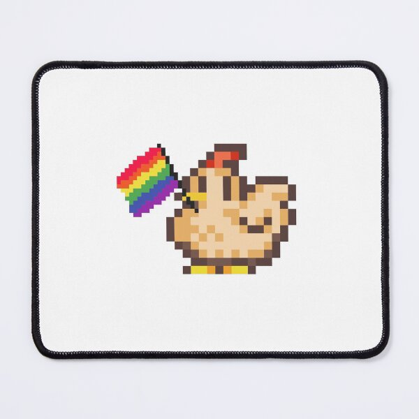 Item preview, Orgullo Stardew Valley pollo designed and sold by EmoGayWorm.