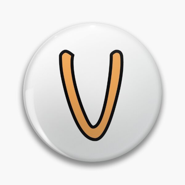 Item preview, Marigold Lowercase Letter v designed and sold by UrsulaFashion.