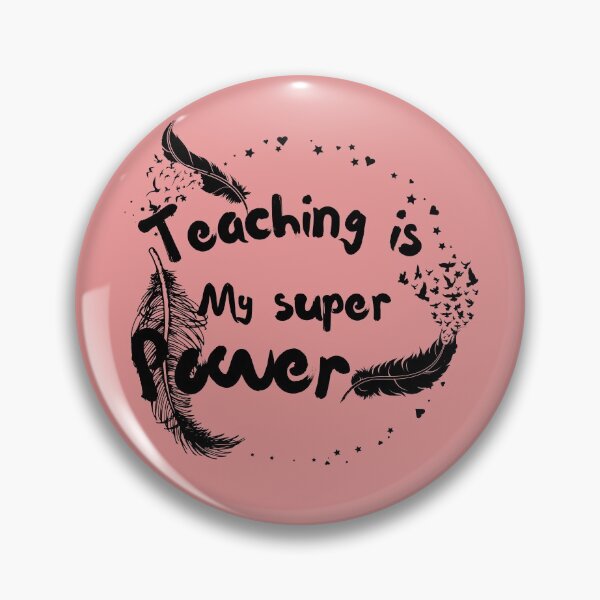 Item preview, teaching is my super power black  designed and sold by blackitaa.