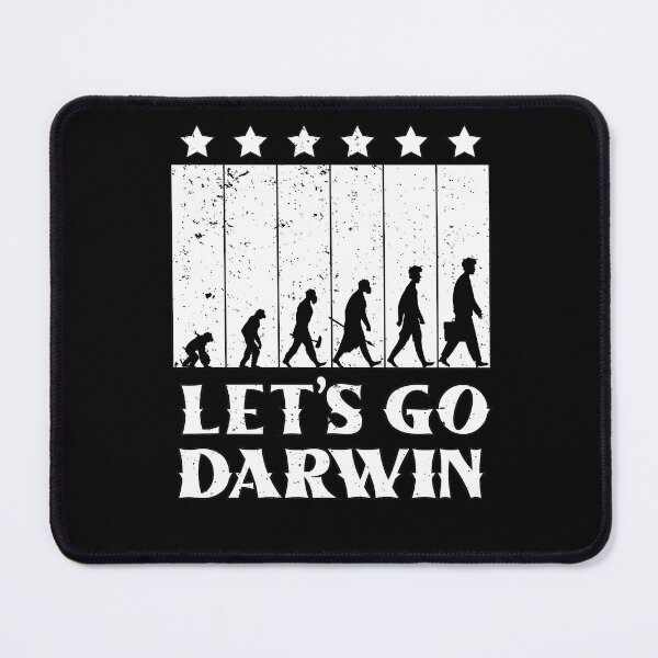 Item preview, Funny Lets Go Darwin White American Flag Vintage Evolution designed and sold by MadrigueraSM-.