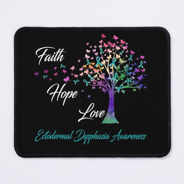 Item preview, Ribbon Tree Faith Hope Love Ectodermal Dysphasia Awareness designed and sold by Tadmab.