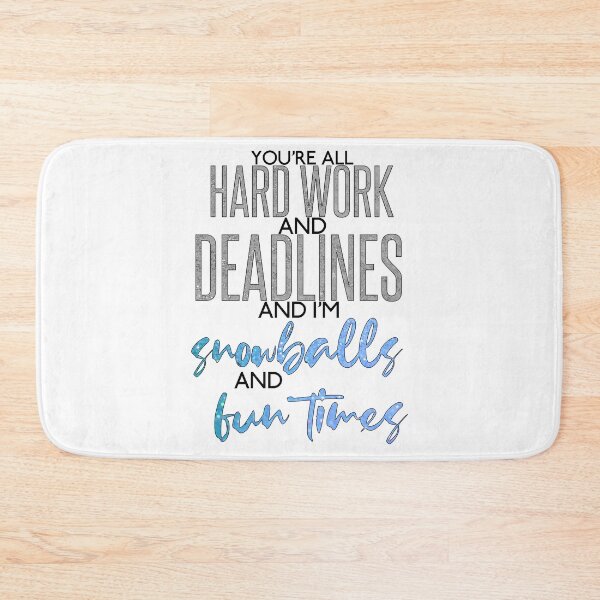 Item preview, RotG-Inspired "Hard Work and Deadlines" designed and sold by mulberrydragon.