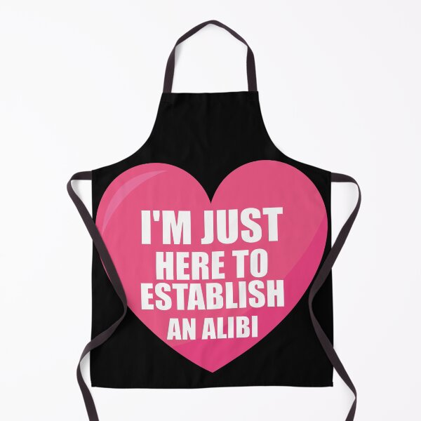 Item preview, Funny I'm just here to establish an alibi anti valentines day designed and sold by Linery Brand.