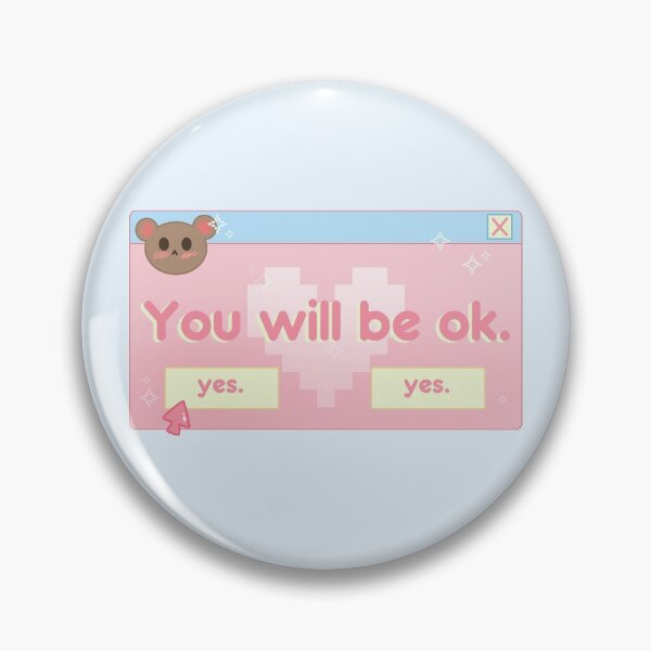 Item preview, You will be ok Kawaii Inspirational Quote Pop Up Window designed and sold by FjallyDesignZ.