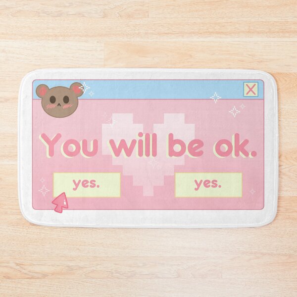 Item preview, You will be ok Kawaii Inspirational Quote Pop Up Window designed and sold by FjallyDesignZ.
