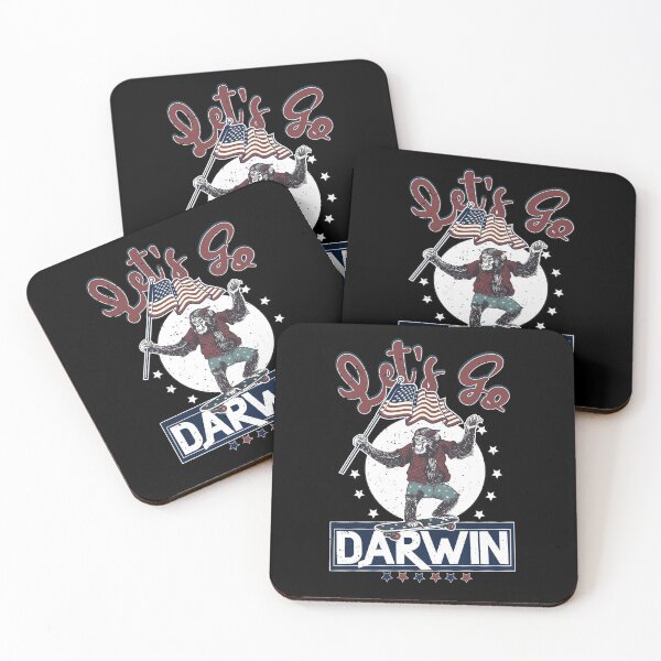 Item preview, Funny Sarcastic Lets Go Darwin Monkey Usa Flag Evolution designed and sold by MadrigueraSM-.