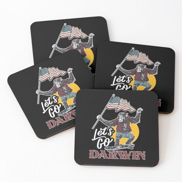 Item preview, Funny Sarcastic Lets Go Darwin Us Flag Monkey Vintage Retro designed and sold by MadrigueraSM-.