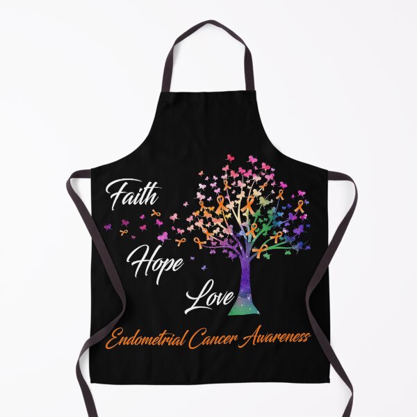 Item preview, Ribbon Tree Faith Hope Love Endometrial Cancer Awareness designed and sold by Tadmab.