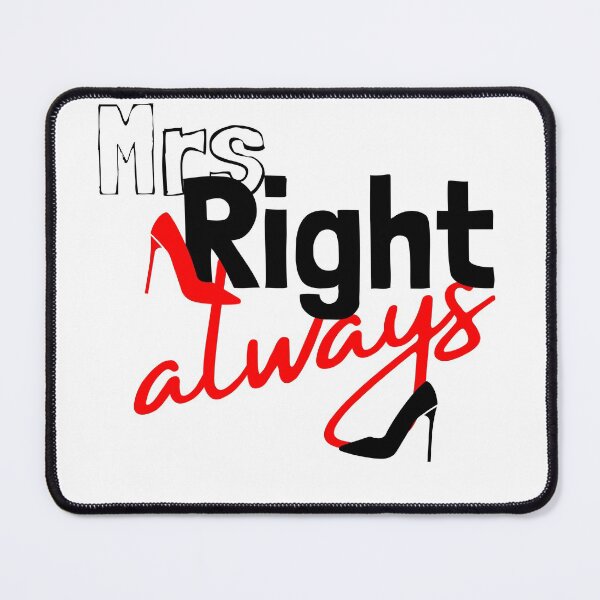 Item preview, Mrs. right funny valentine 2022 gift for her designed and sold by reka88.