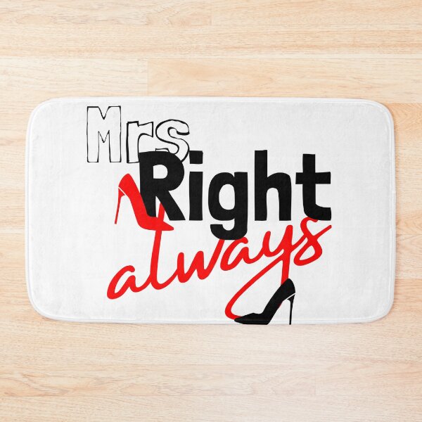 Item preview, Mrs. right funny valentine 2022 gift for her designed and sold by reka88.