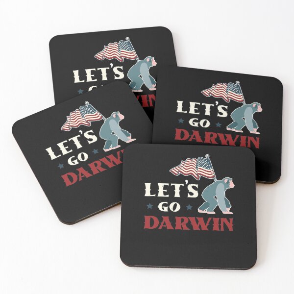 Item preview, Sarcastic Lets Go Darwin American Usa Flag Retro Evolution designed and sold by MadrigueraSM-.