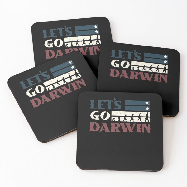 Item preview, Sarcastic Lets Go Darwin Usa American Flag Retro Evolution designed and sold by MadrigueraSM-.